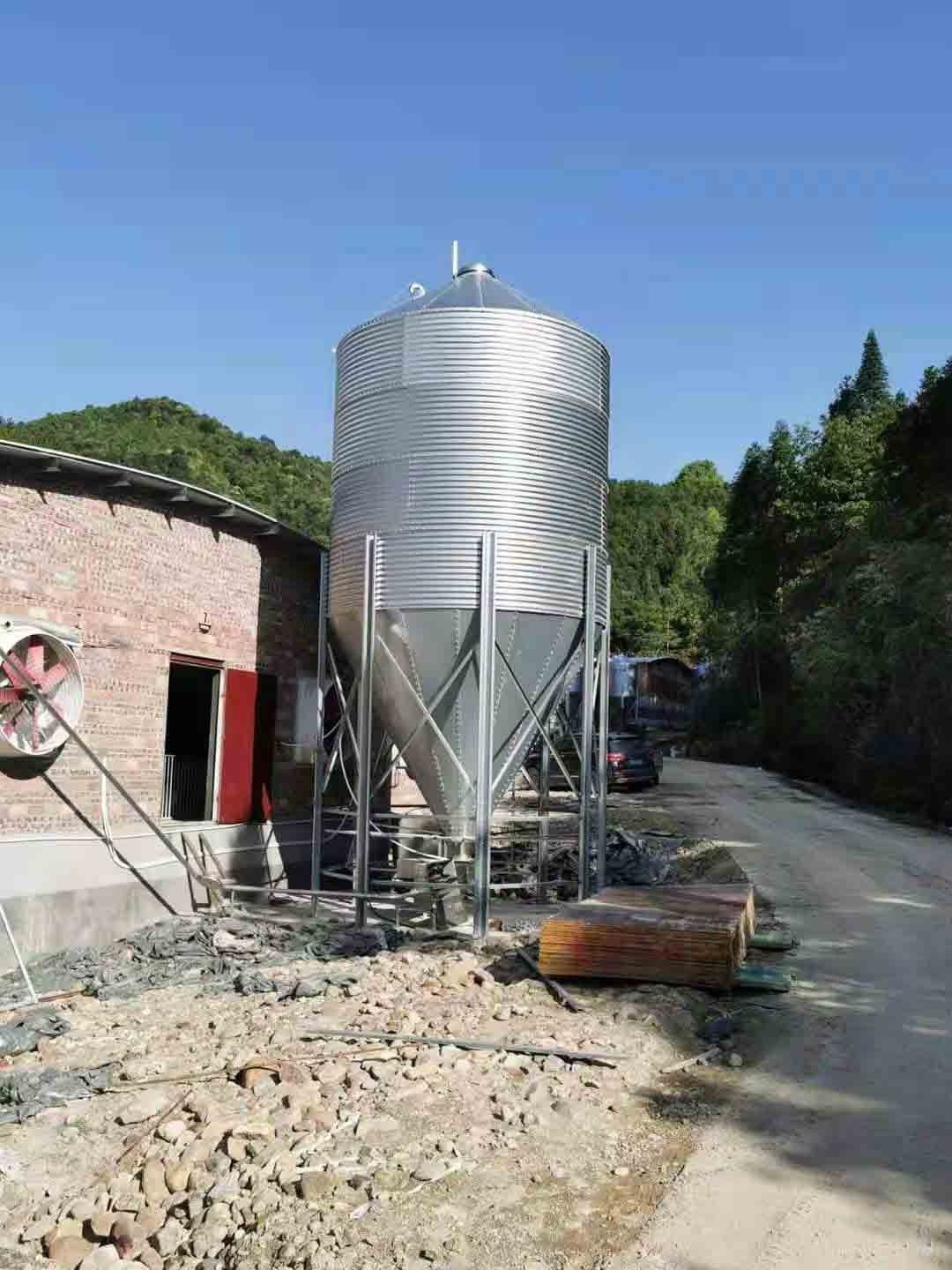 Hot Sale Grain Feed Silos Grain Bins for Small Farms Feed Plant