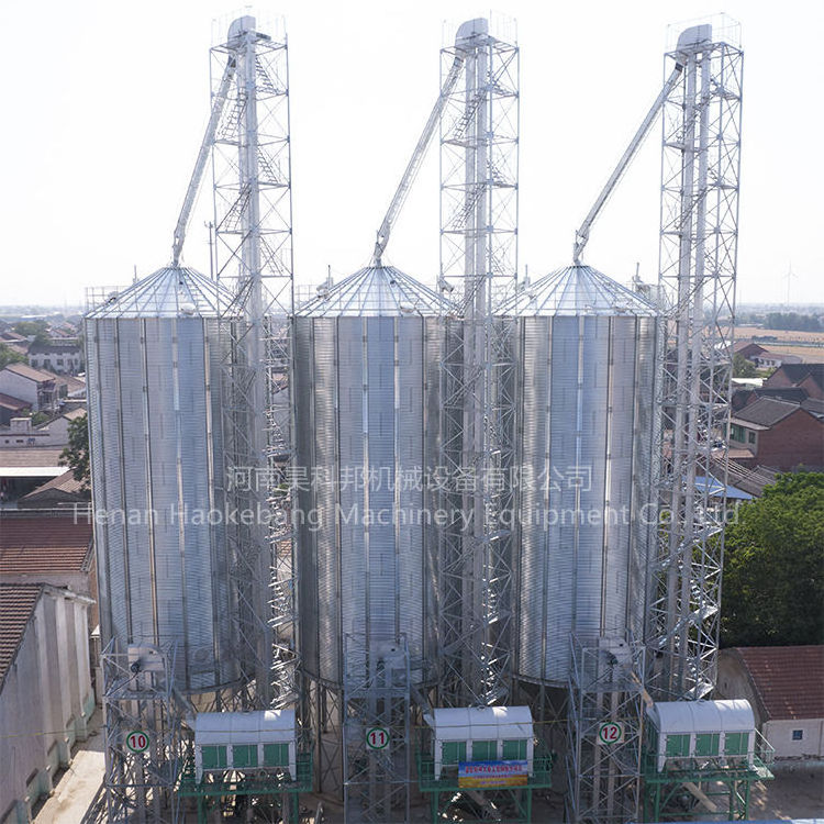 Farm Used Storage Corn Rice Grain Steel Silo For Sale Maize Seed Wheat Storage Silo System Price Cost