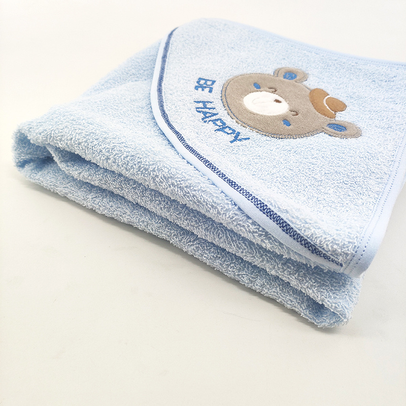 100% cotton Towel baby showering set soft baby shower gear cute all season breathable baby blanket and glove 2 PCSset