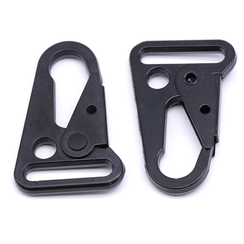 Outdoor Metal Hook Buckle Olecranon Keychain Clasp Tactical Spring Carabiner Webbing Gun Strap Sling Snap EDC Gear Metal Hook