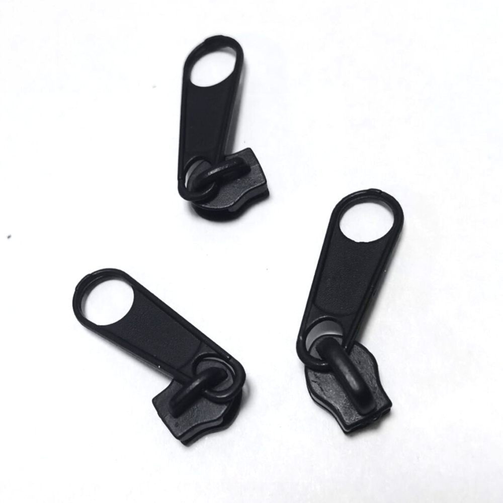 3# 5# 8# Zipper Sliders for Nylon Resin Metal Zips Silver Zippers Slider Pull Luggage Tape Zip Puller Lock Head Kitting