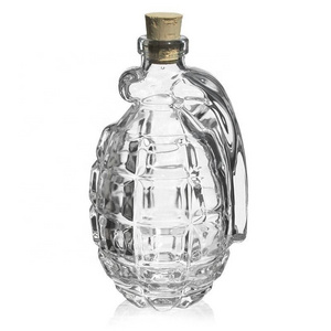 200ML CLEAR GLASS BOTTLE "HAND GRENADE"