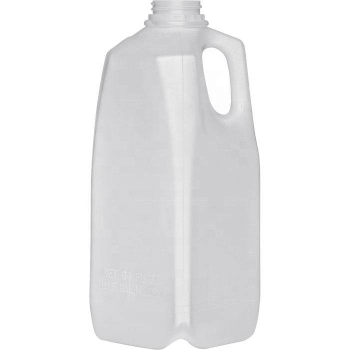 1/2 Gallon (64 oz.) HDPE Plastic Dairy Milk Jug, 38mm