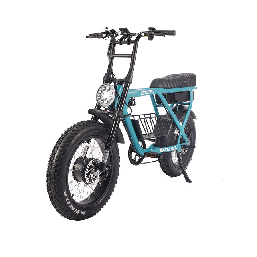 European Warehouse super electric fat tire city bicycle dual motor mountain ebike 73 customize 1000w electric hybrid bike