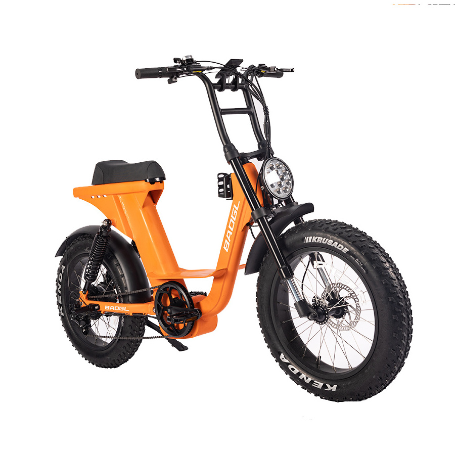 2023 new trend electric fat tire bike 20 inch full suspension city bicycle customize electric hybrid bike US EU