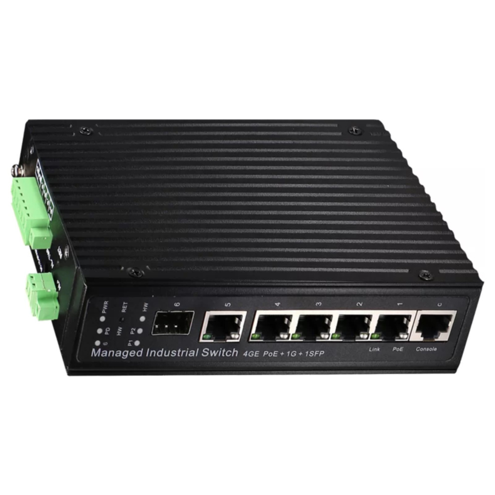 High Quality IP40 Gigabit Managed Switch DIN Rail Wall Mounting Industrial Ethernet Switch with PoEs