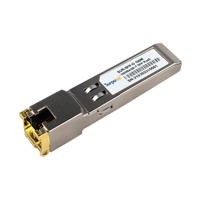 Support UTP CAT5 Copper RJ45 to SFP Fiber Ethernet Transceiver Module for Optical Data Communication