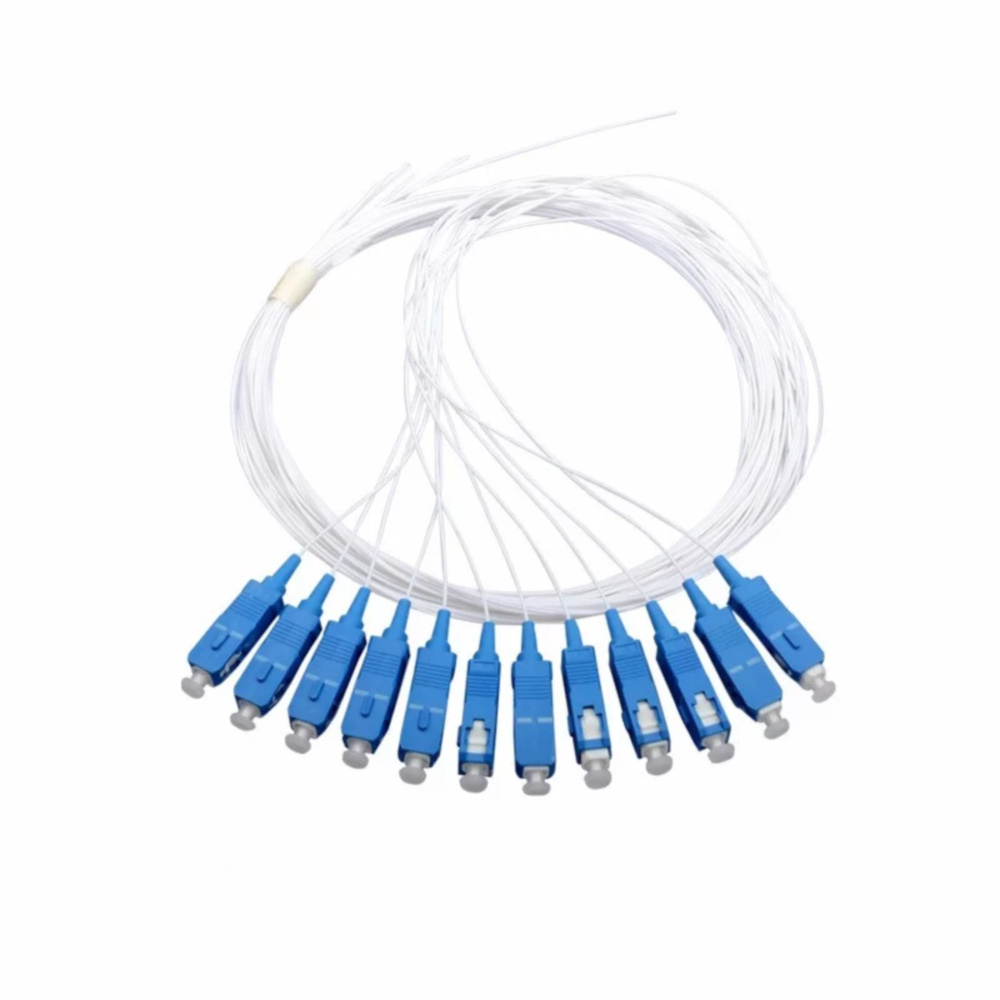 Good Service Fiber Optic Communication Product Single Mode SC UPC Optical Connector 12 Core Fiber Pigtail