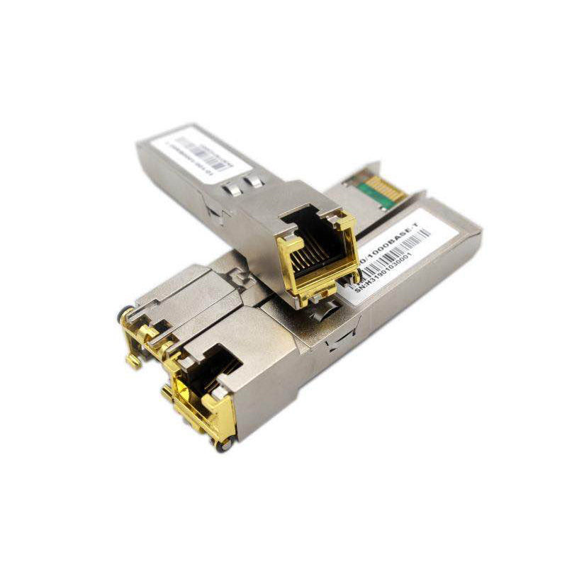 Support UTP CAT5 Copper RJ45 to SFP Fiber Ethernet Transceiver Module for Optical Data Communication