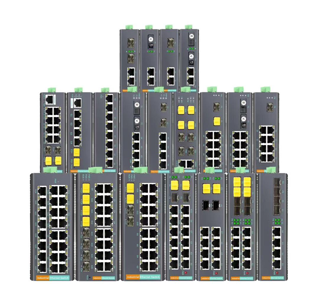 High Quality IP40 Gigabit Managed Switch DIN Rail Wall Mounting Industrial Ethernet Switch with PoEs