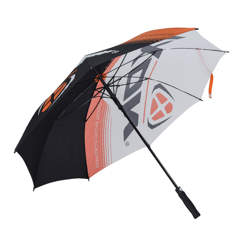 Automatic open extra large oversize single canopy full digital print windproof waterproof golf umbrellas for rain