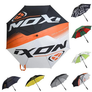 Automatic open extra large oversize single canopy full digital print windproof waterproof golf umbrellas for rain