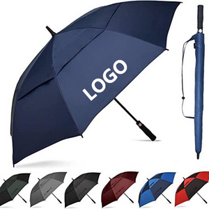 Automatic Open 47/62/68 Inch Extra Large Umbrella Oversize Double Vented Canopy Waterproof Windproof Stick Golf Umbrella