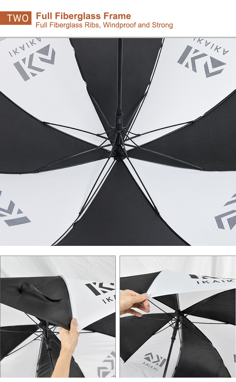 Factory wholesale personality hotel subway sublimation golf umbrella custom logo prints promotional umbrella