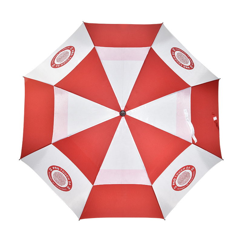 Windproof  large auto open 60inch 190T pongee fibreglass custom logo promotional sublimation customized hotel golf umbrella