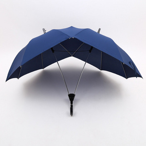 Lover Umbrella  Factory Wholesale Special Advertising Rain Umbrella 27 Inch Double Frame Stick Couple Twins Umbrella