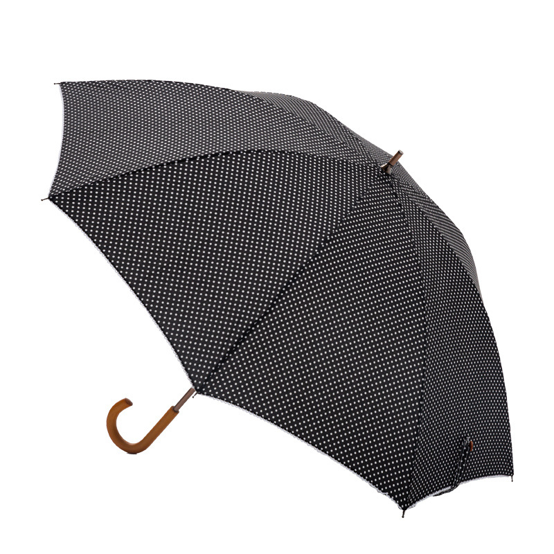 Corrosion Resistant Lotus Leaf Effect Quickly Dry Strong Waterproof Coating Classic Style Straight Umbrella