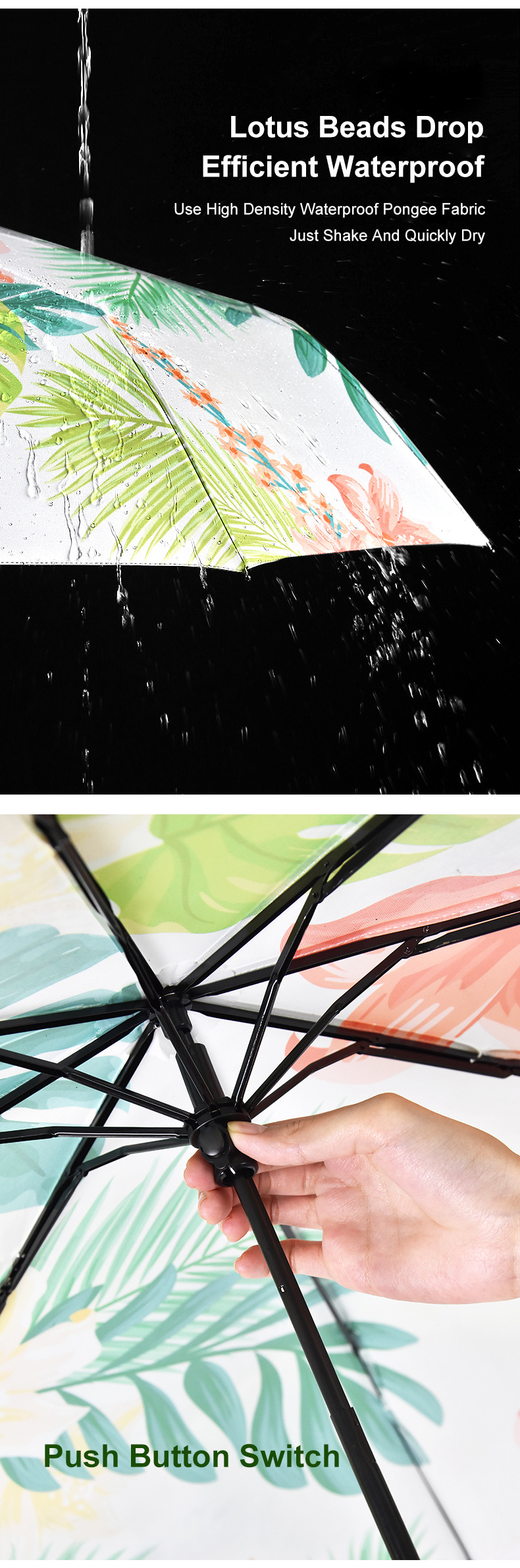 21 inches Wholesale Supplier Sunny and Rainy  Compact Travel Umbrella Cheapest Price Manual Open Folding Umbrella