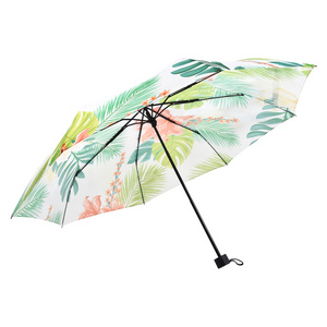 21 inches Wholesale Supplier Sunny and Rainy  Compact Travel Umbrella Cheapest Price Manual Open Folding Umbrella