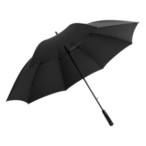 High quality black coated straight umbrella waterproof luxury super light carbon fiber windproof golf umbrella