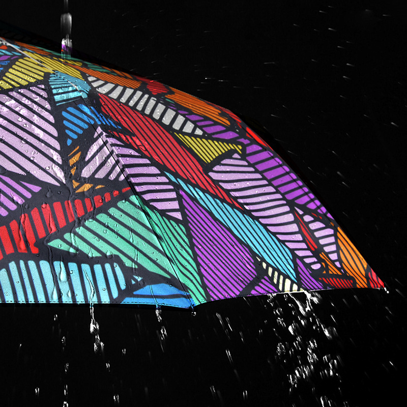 3-Fold Foldable Ladies' Portable Sun Umbrella Personalized Manual Open Fabric Shade for Travel Rainproof & Promotional