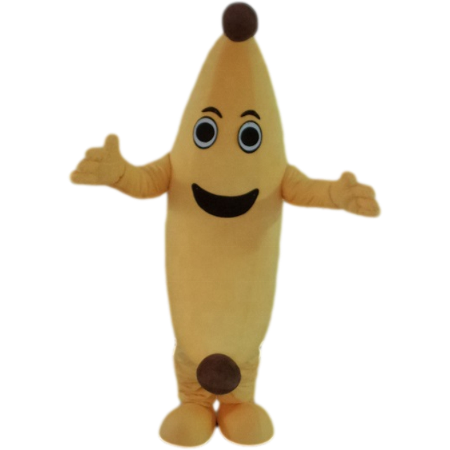 Professional manufacturer made yellow banana character cartoon mascot costumes customize banana character mascot costumes design