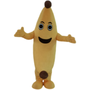 Professional manufacturer made yellow banana character cartoon mascot costumes customize banana character mascot costumes design