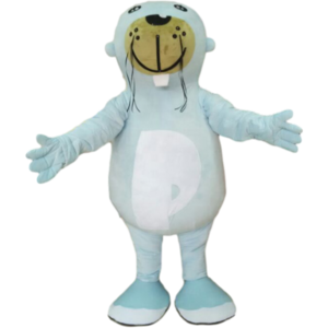 Custom sea lion mascot costumes adult character cartoon blue sea lion mascot costume with good price and quality