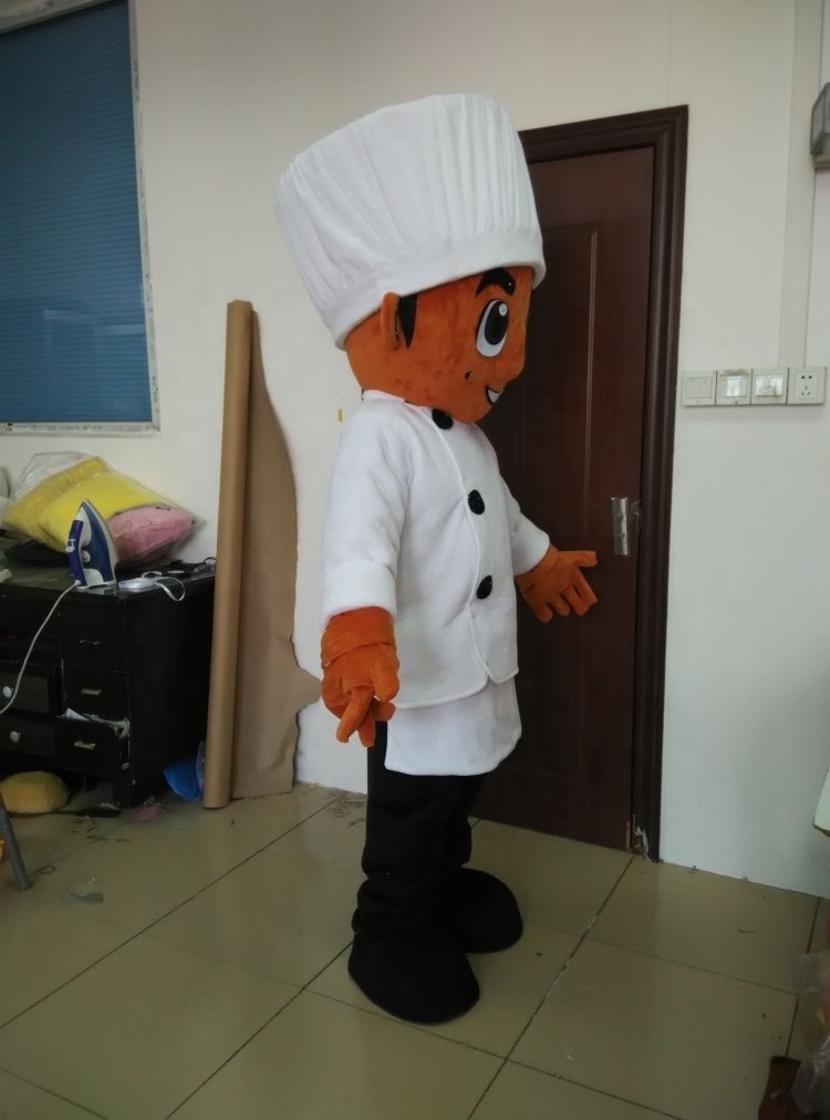 Customizable kids party chef mascot costume fancy dress performance human size outfit halloween dressing