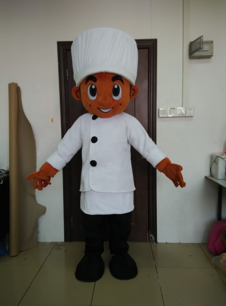 Customizable kids party chef mascot costume fancy dress performance human size outfit halloween dressing