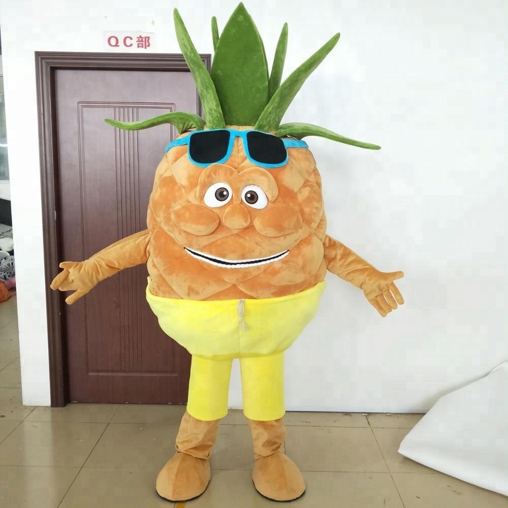 Custom made pineapple mascot costumes adult size ananas mascot design for sale