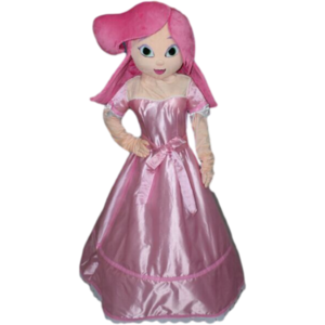 Popular Custom adult pink dress princess mascot customize pink dress princess costume custom princess mascot costumes