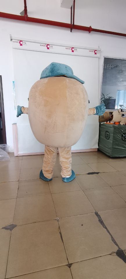 2023 Custom plant mascot costumes designs customized light blue hat potato mascot costumes for kids party