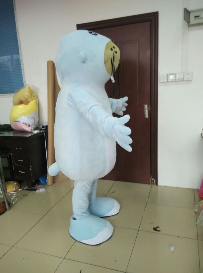 Custom sea lion mascot costumes adult character cartoon blue sea lion mascot costume with good price and quality