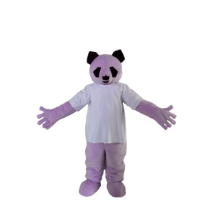 New design custom panda mascot custom made purple panda mascot costumes for sale