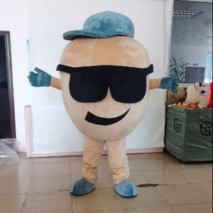 2023 Custom plant mascot costumes designs customized light blue hat potato mascot costumes for kids party