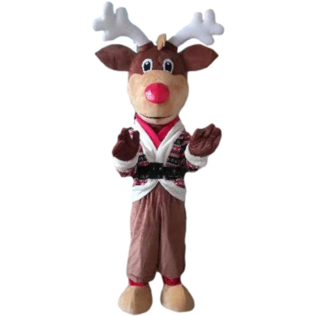 2024 Custom made moose mascot costume for Christmas,customized deer cartoon mascot costume for adults