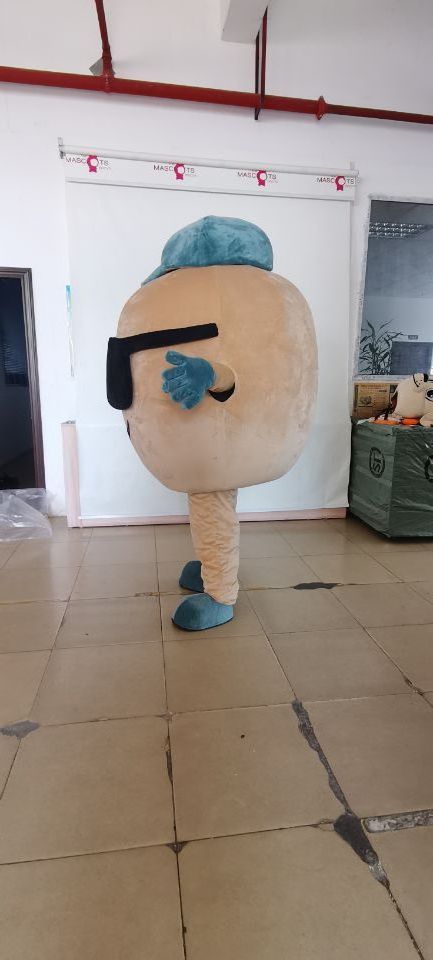 2023 Custom plant mascot costumes designs customized light blue hat potato mascot costumes for kids party