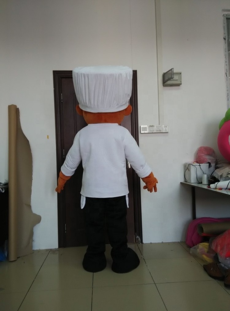 Customizable kids party chef mascot costume fancy dress performance human size outfit halloween dressing