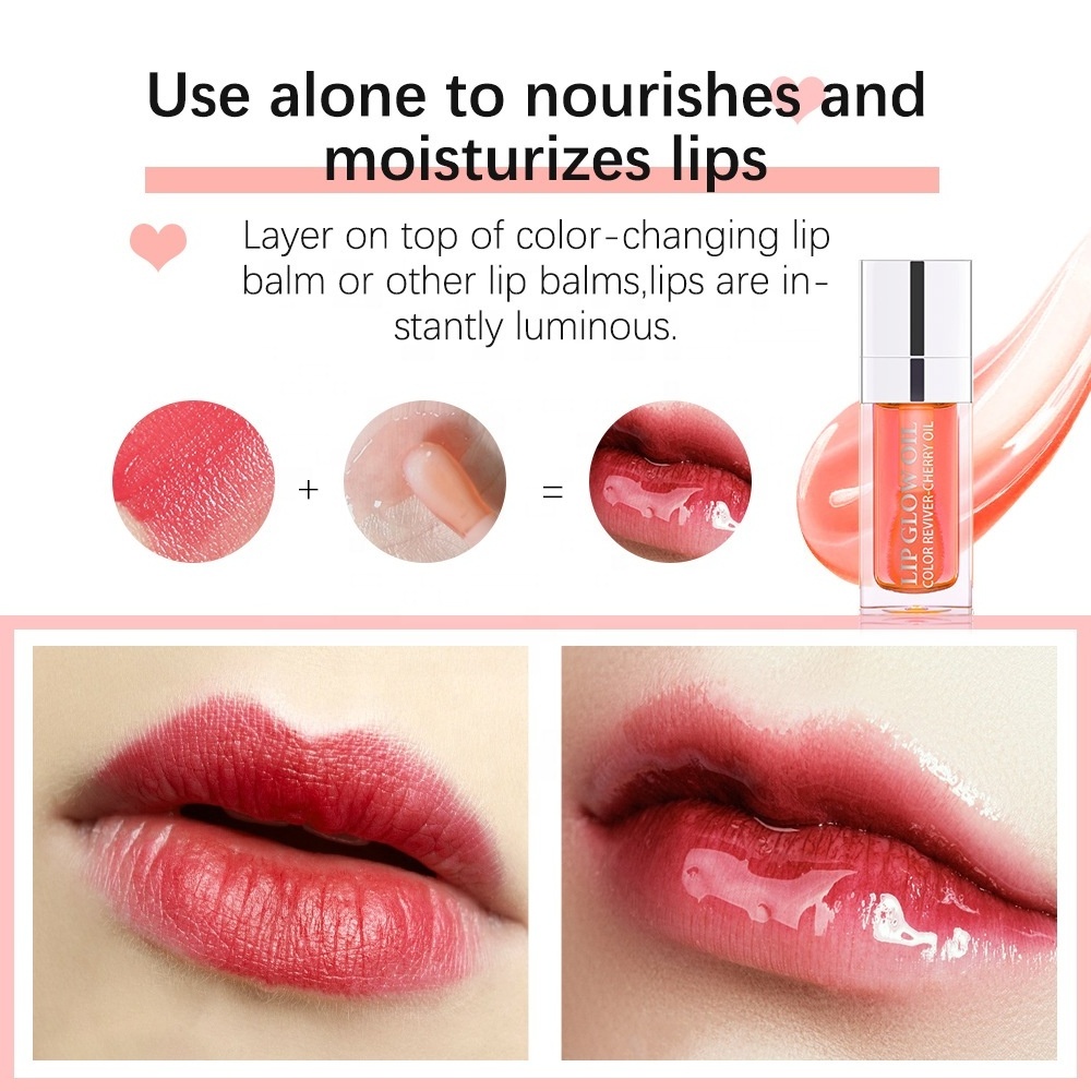 Ibcccndc Crystal Jelly Moisturizing Lip Oil Lip Gloss Makeup Sexy Plump Lip Glow stick