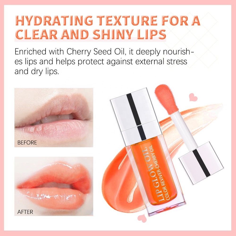 Ibcccndc Crystal Jelly Moisturizing Lip Oil Lip Gloss Makeup Sexy Plump Lip Glow stick