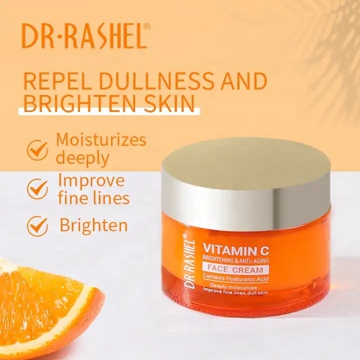 DR.RASHEL Vitamin C Face Deep Moisturizing Improves Dark Skin Whitening Cream