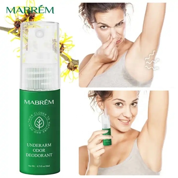 Mabrem natural underarm odor freshener dry and comfortable antiperspirant fragrances deodorant body spray