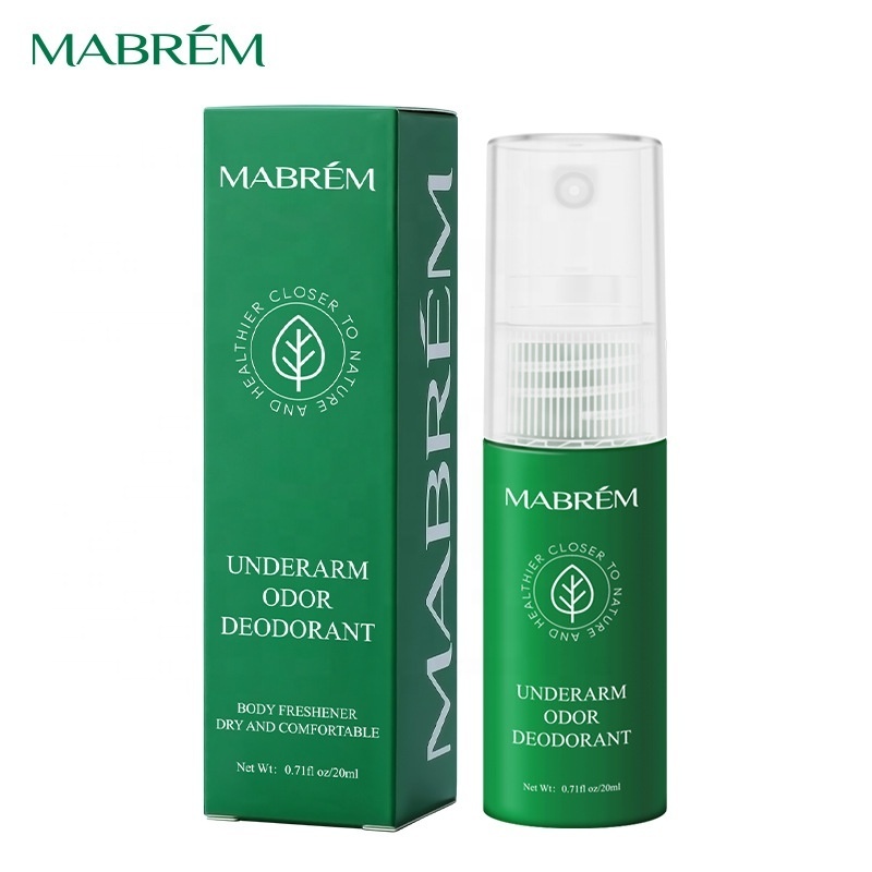 Mabrem natural underarm odor freshener dry and comfortable antiperspirant fragrances deodorant body spray