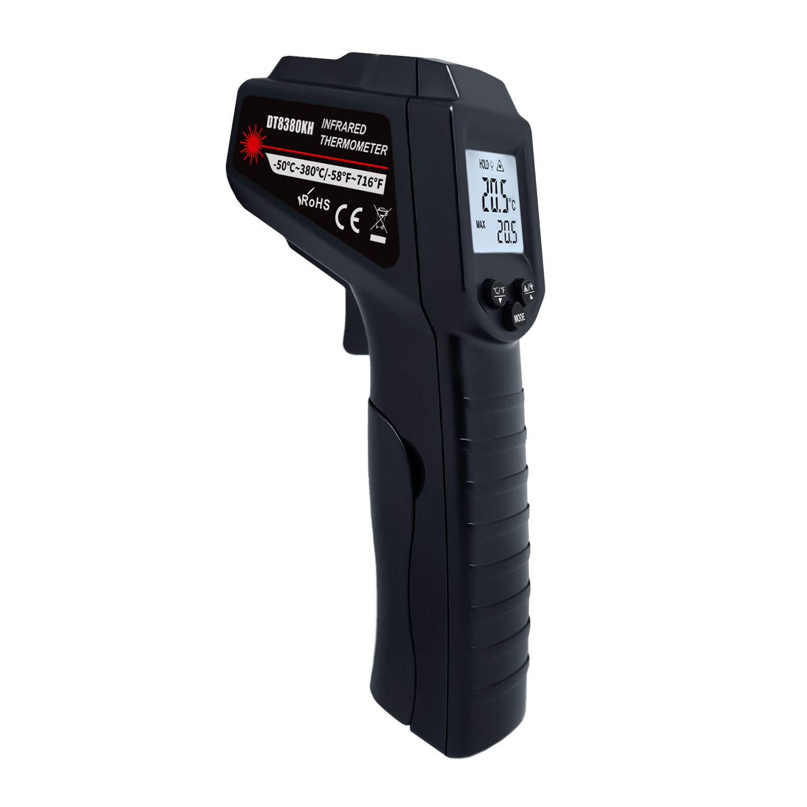 DT8380KH(-50-380C)  Industrial laser  IR  infrared Thermometer temperature gun digital thermometer  with temperature sensor