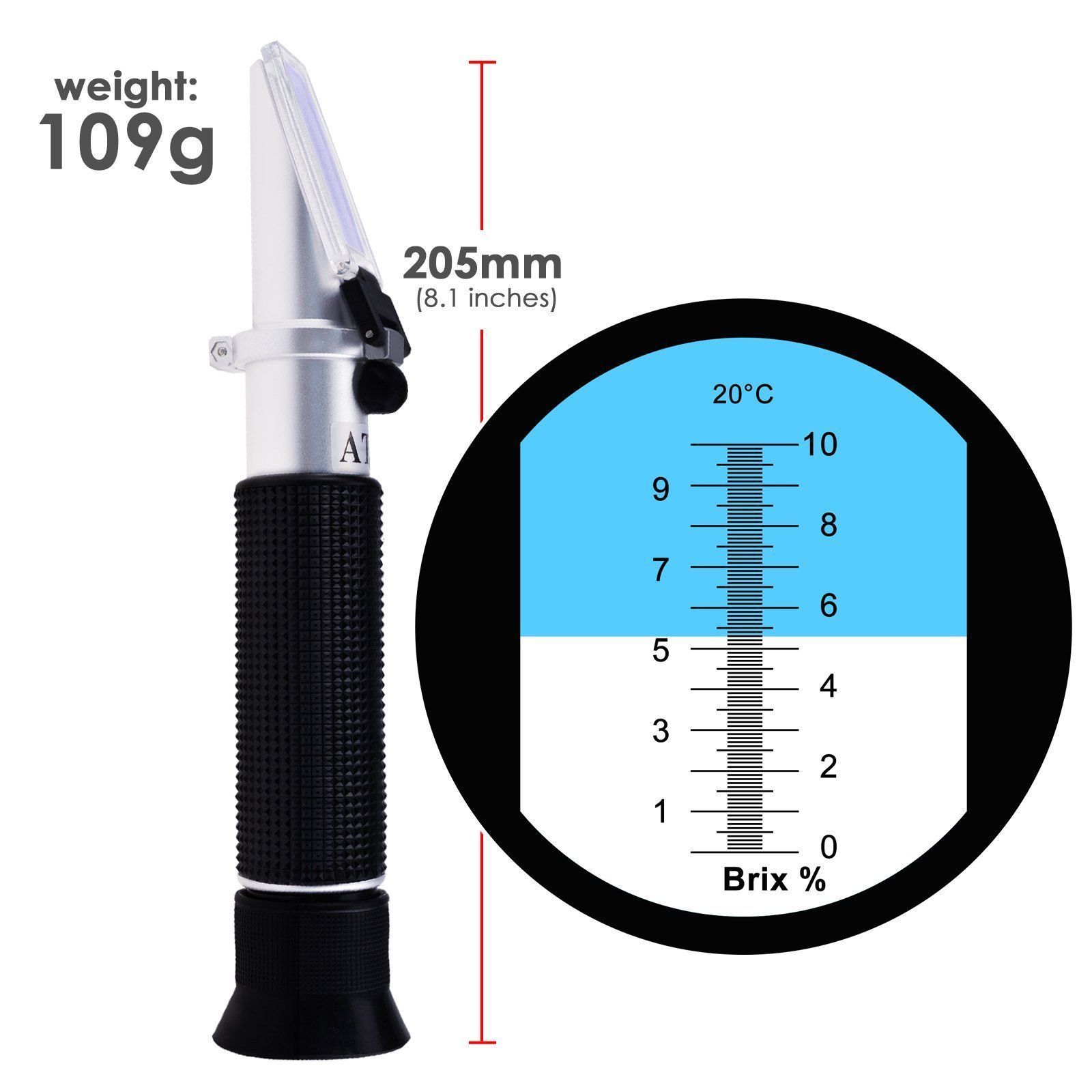 Wholesale 0-10% Brix Atc Fructose Brix Meter Handheld Brix Autorefractometer