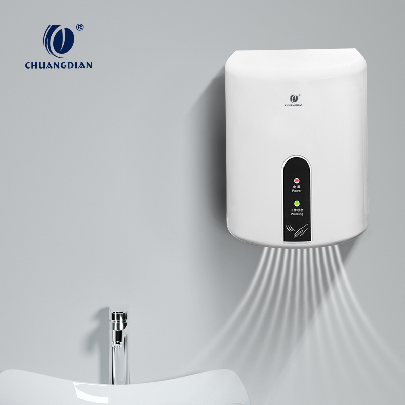 Chuangdian plastic UV light battery operated automatic hand dryer