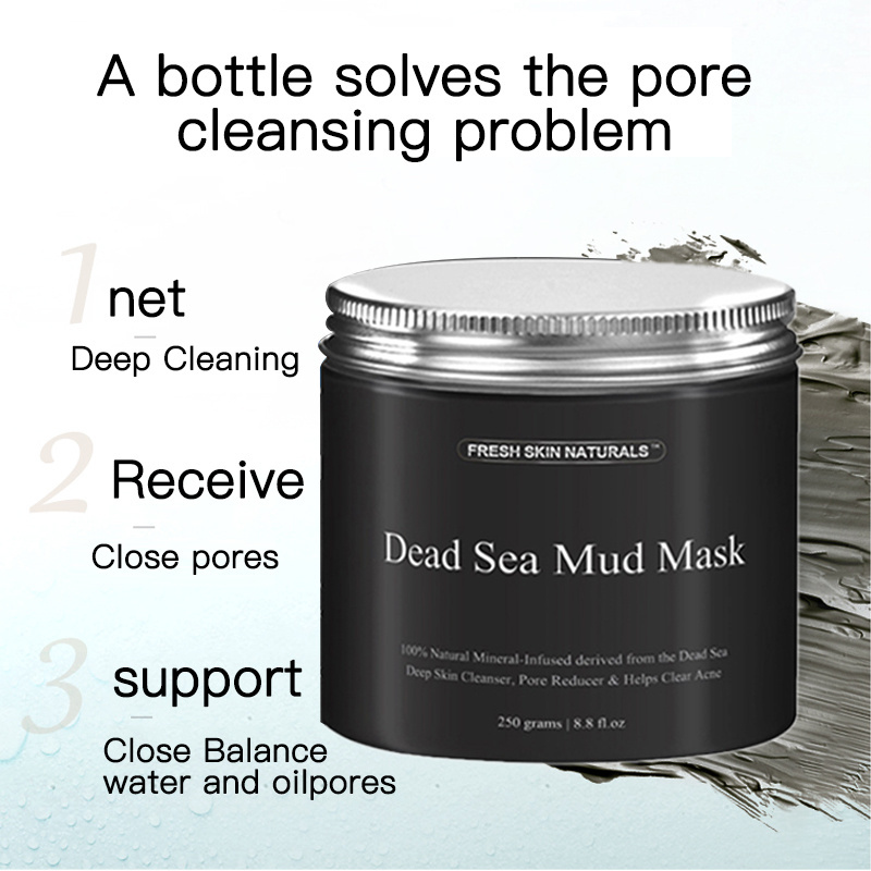 Private Label Skin Care Dead Sea mud hydrating and moisturizing cleaning skin Production manufacturer