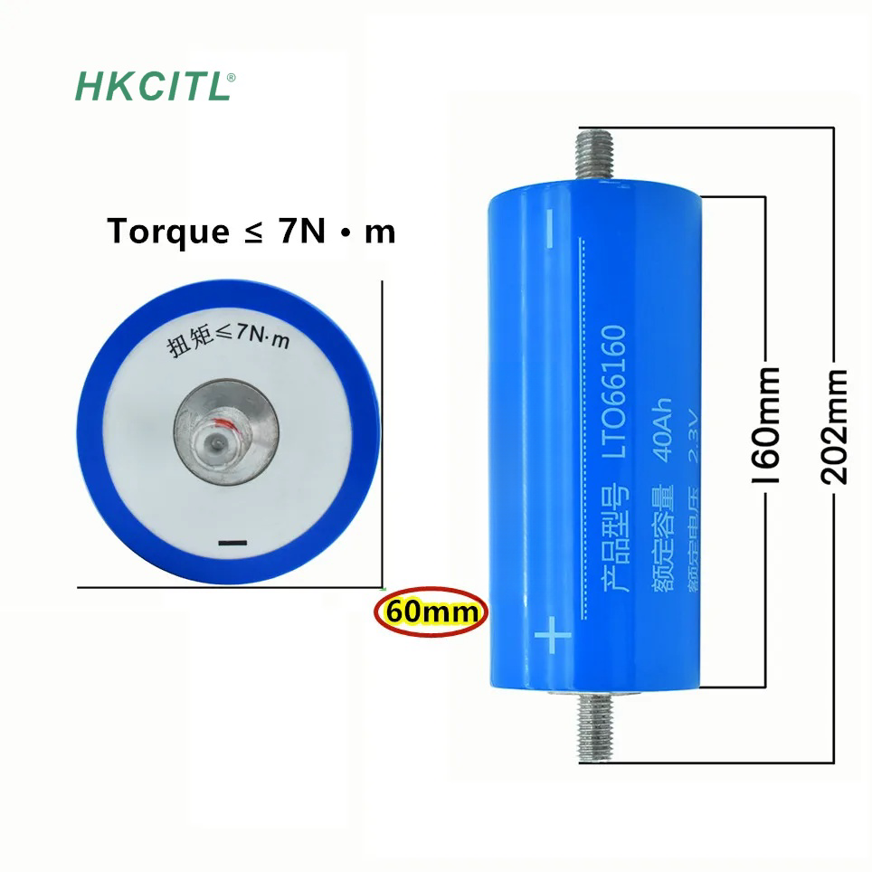 Fast Charging 66160 2.3V 45Ah Battery Lto yinlong cell 40ah yinlong lithium battery for Car Audio Solar Energy