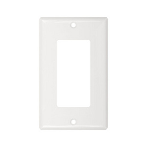 White Decorator GFCI Device Plastic Wallplates Electrical Outlet Covers Standard Size with UL Listed